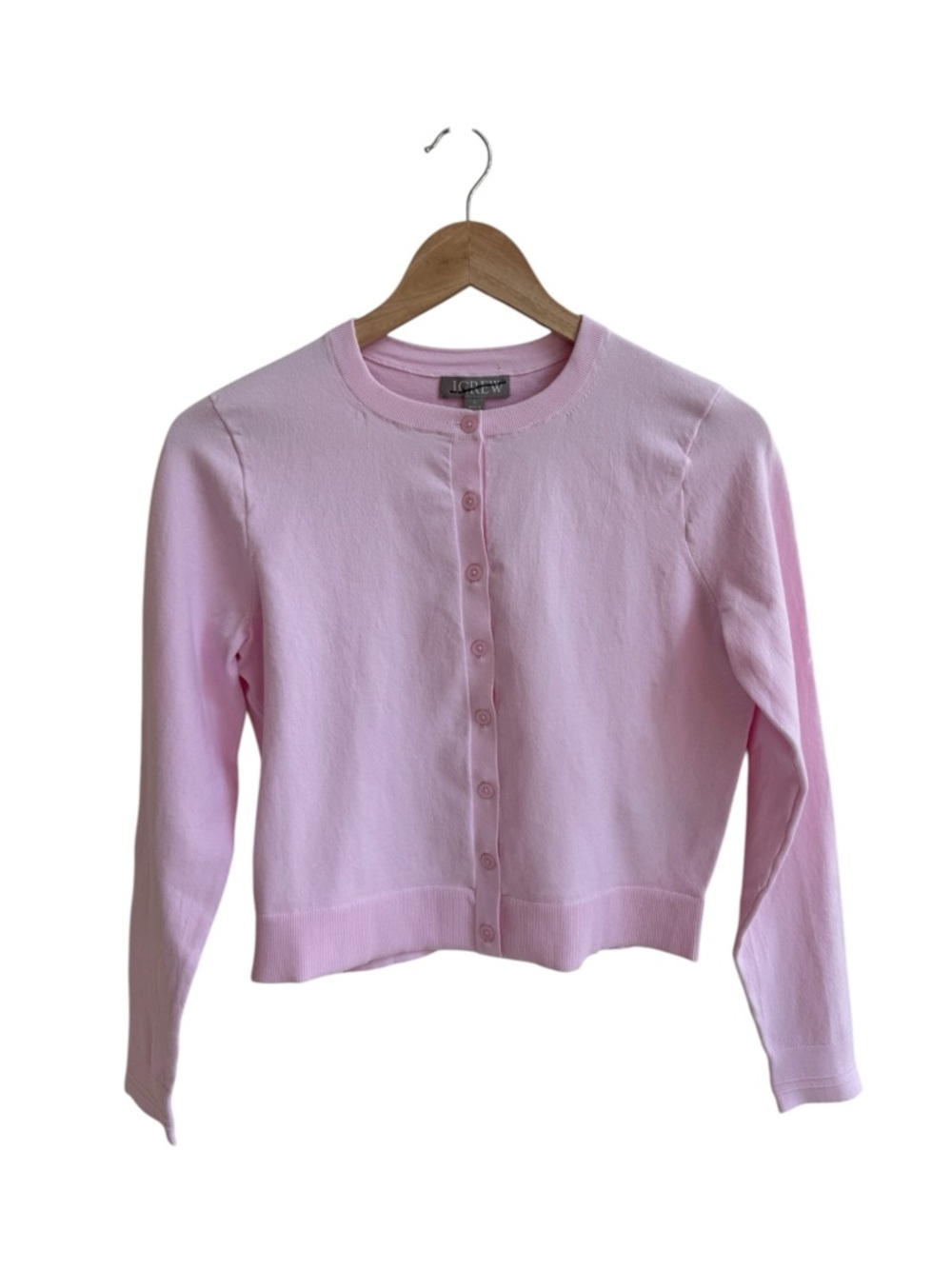 J Crew Jackie cardigan in premium ultra-fine cotton Light Pink Womens Size S